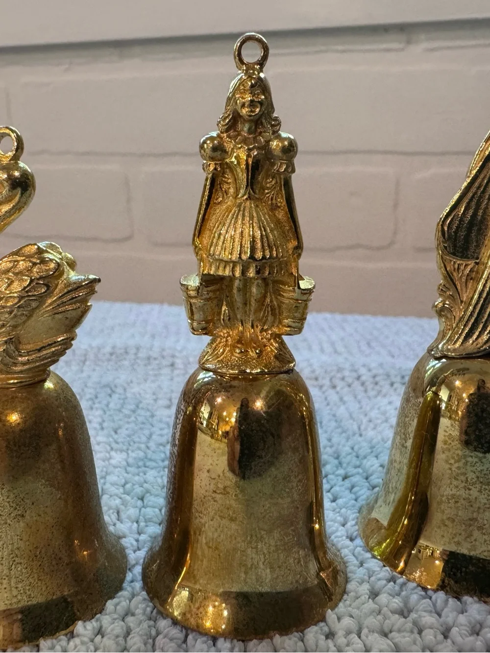 Reed and Barton New England Society Gold Plated 12 Days of Christmas Bells